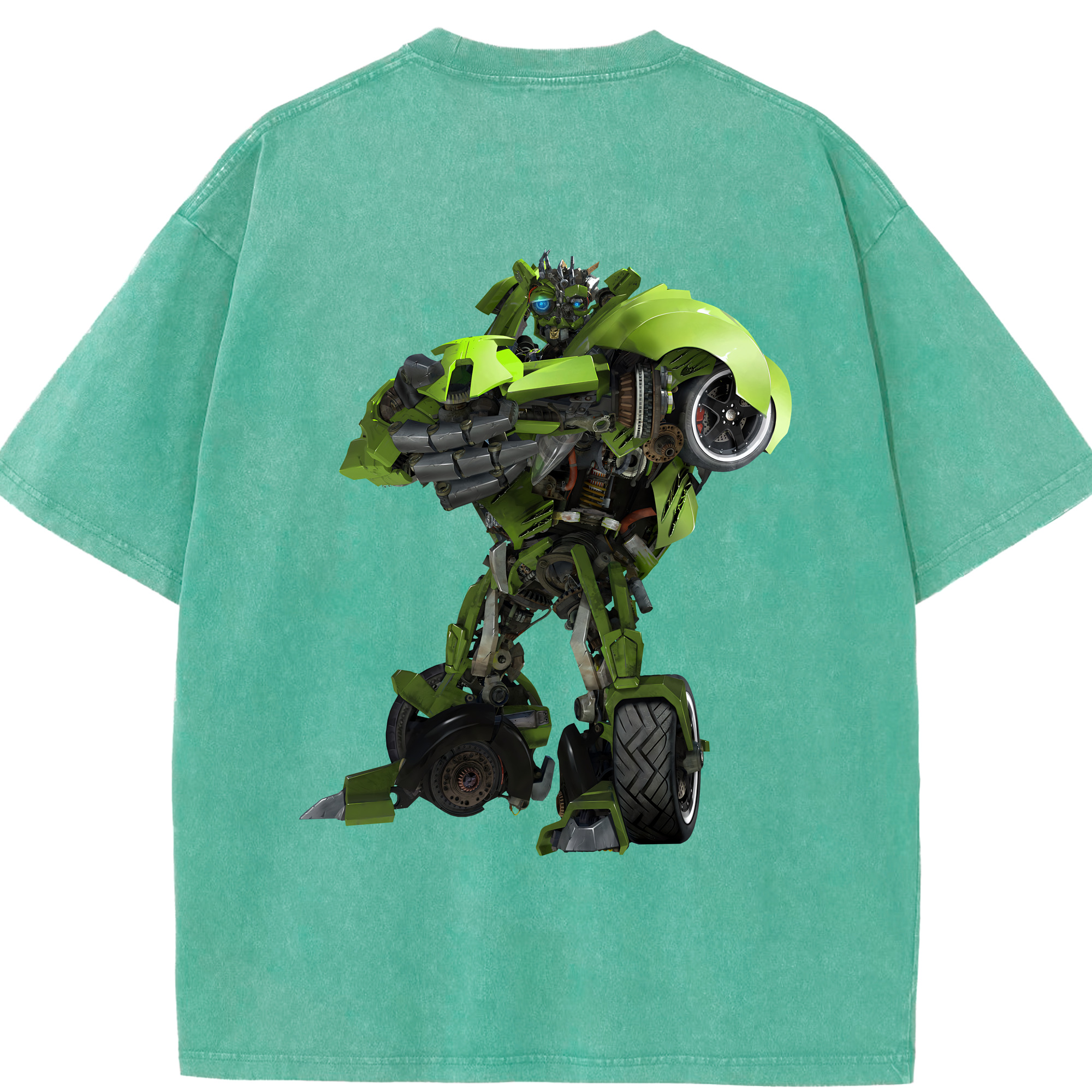 （画像用） Transformers トランスフォーマー 綿100% ヴィンテージ風 半袖Tシャツ（背面プリント）